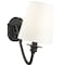 Z-Lite Gianna Wall Sconce, 3-Light, 32 In.W x 10 In.L x 9.75 In.H, Matte Black/White 7509-3S-MB - alternate 6